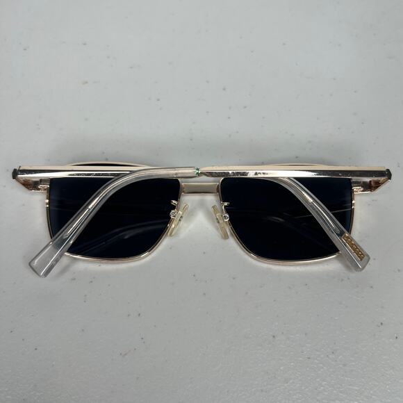 Le Specs Supastar Gold Metal Frame Square Sunglasses - Picture 4 of 10
